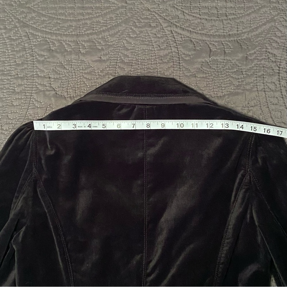 White House Black Market Black Velvet Blazer - Picture 11 of 13
